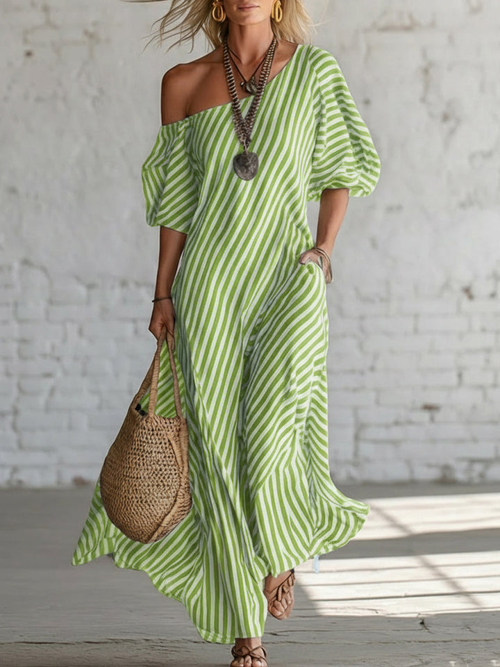 Serena™ | Effortless Striped Maxi Dress
