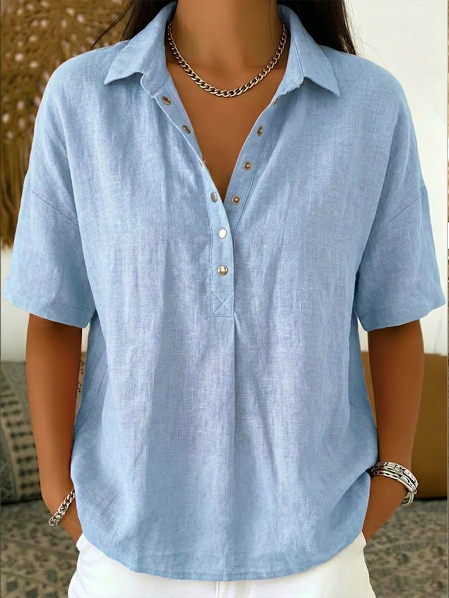 Noa™ | Essential Linen Blouse