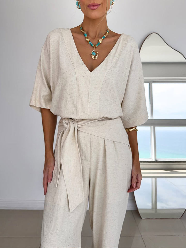 Maya™ | Linen Cotton Effortless Two-Piece Set
