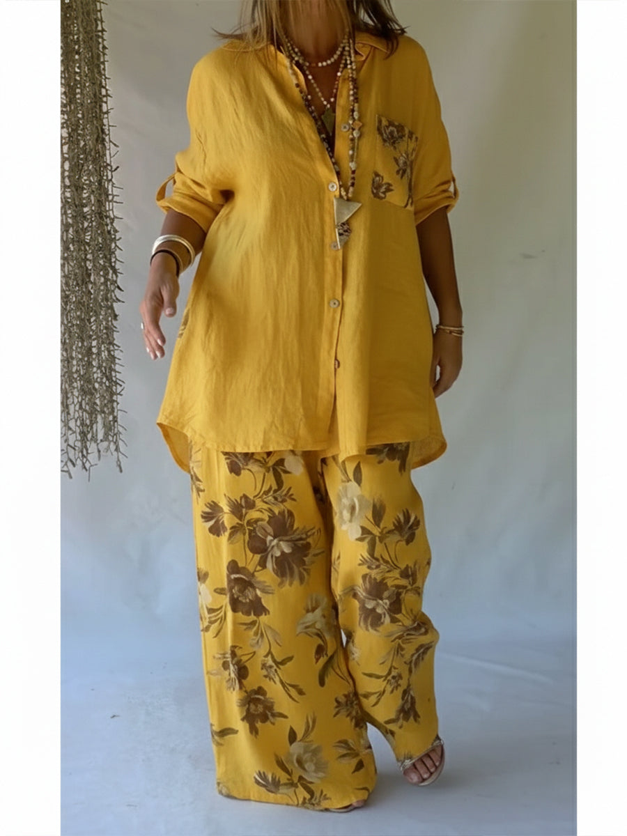 Isla™ | Relaxed Linen Floral Set