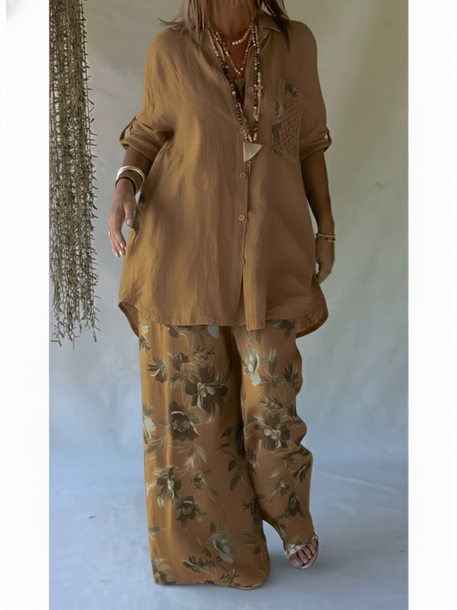 Isla™ | Relaxed Linen Floral Set