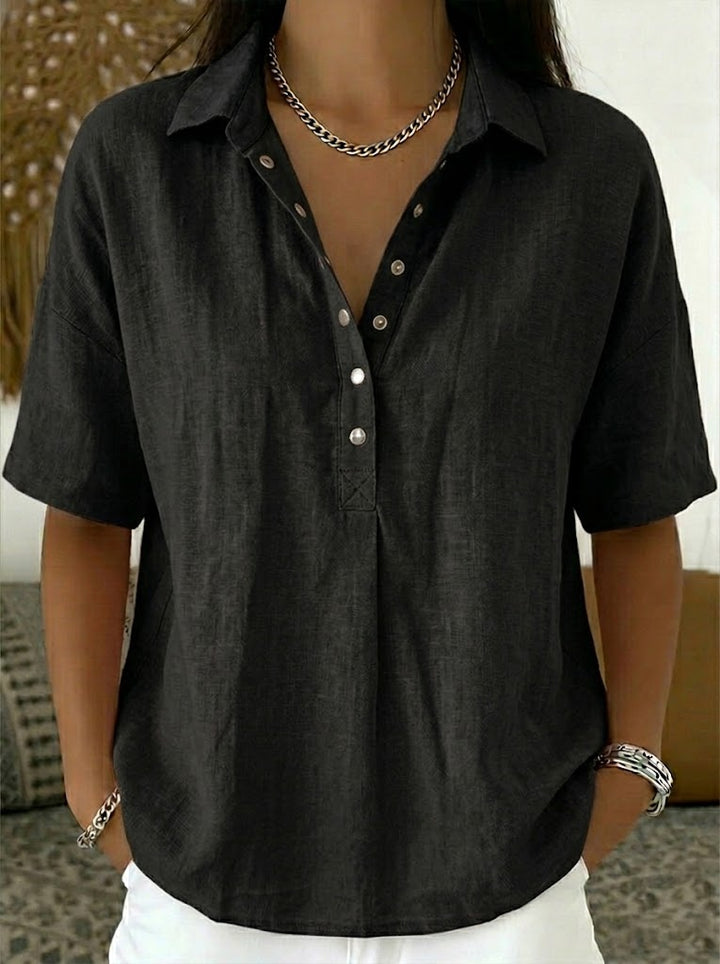 Noa™ | Essential Linen Blouse