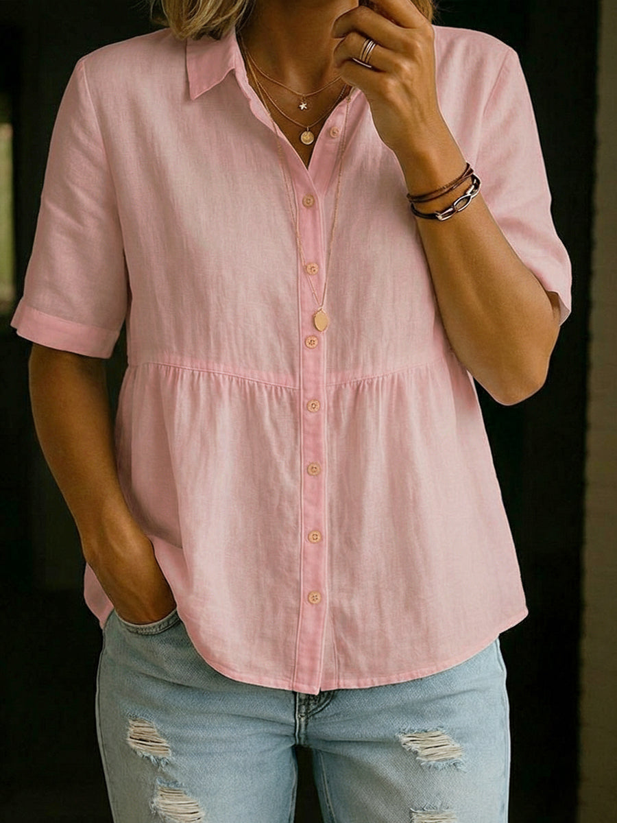 Elin™ | Everyday Linen Blouse