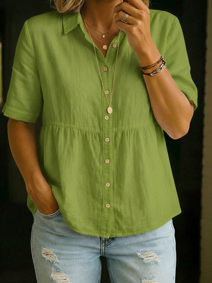 Elin™ | Everyday Linen Blouse