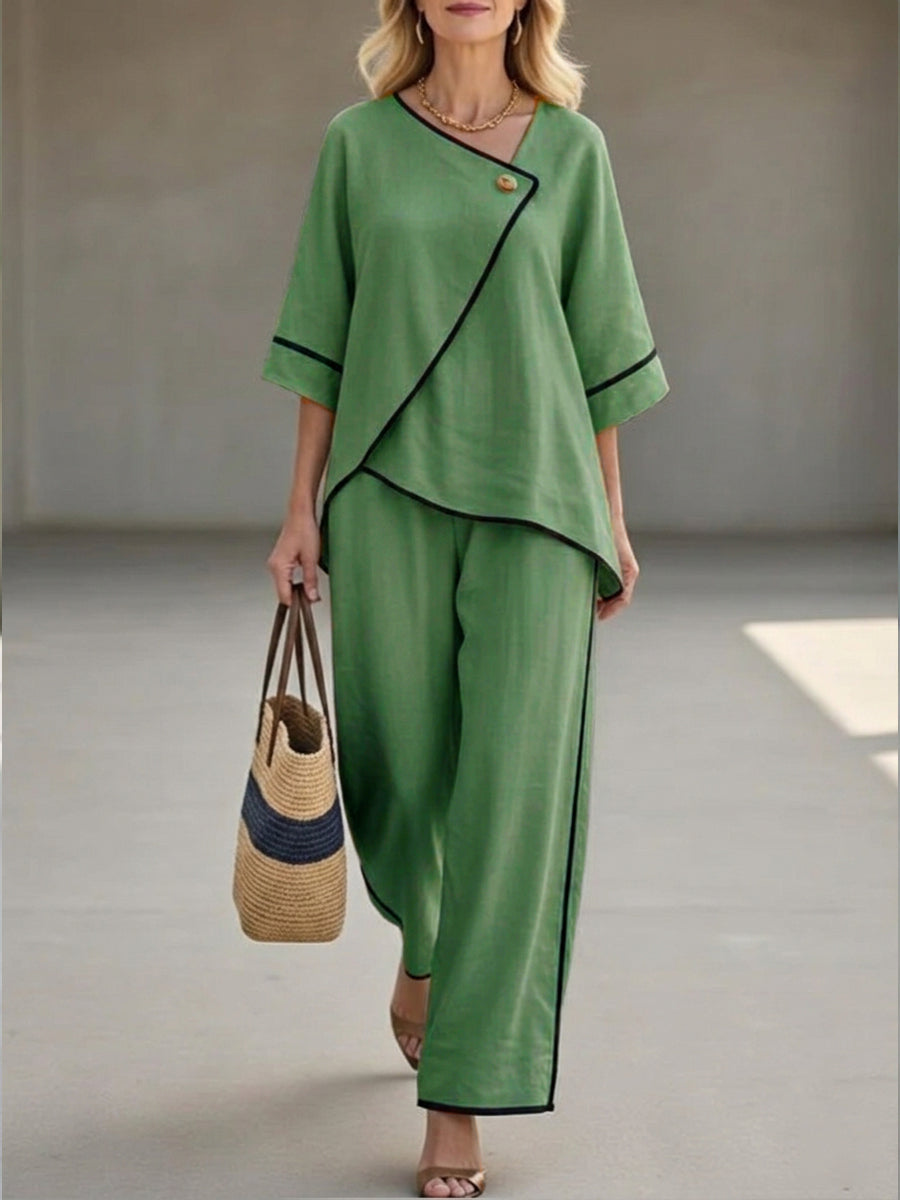 Elara™ | Elegant Linen Comfort Set