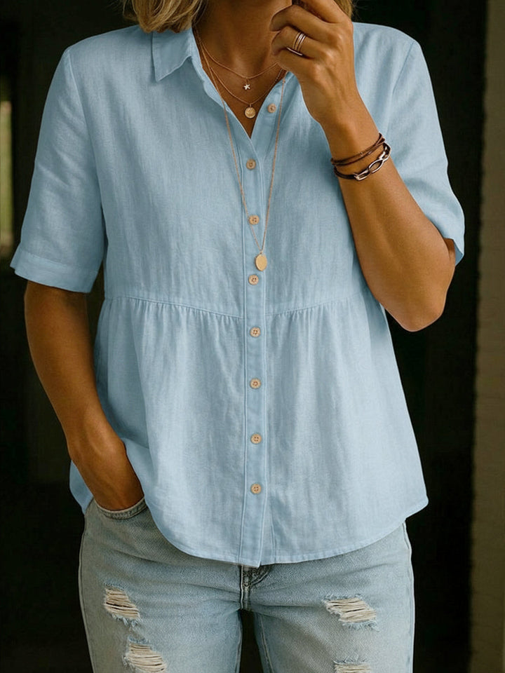 Elin™ | Everyday Linen Blouse