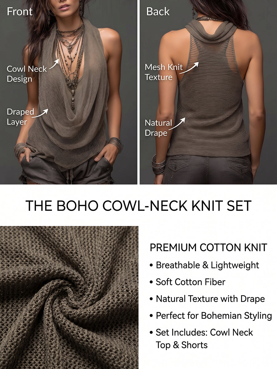 Jane | Casual & Knitted Tank Top Two-piece Set