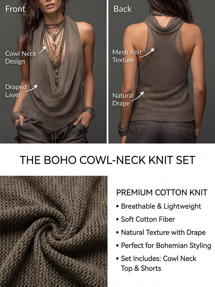 Jane | Casual & Knitted Tank Top Two-piece Set