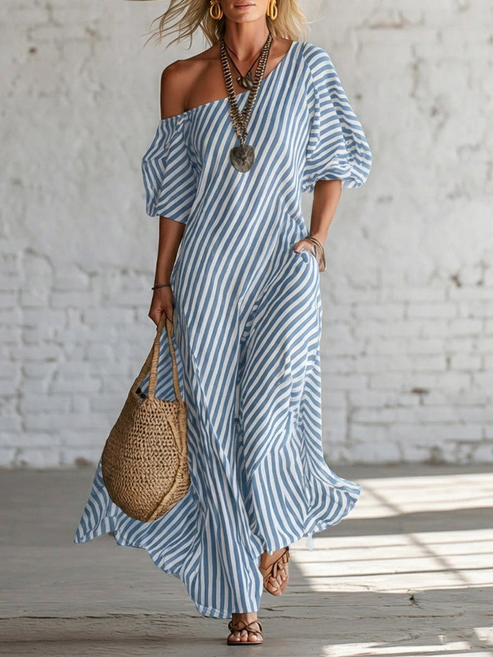 Serena™ | Effortless Striped Maxi Dress