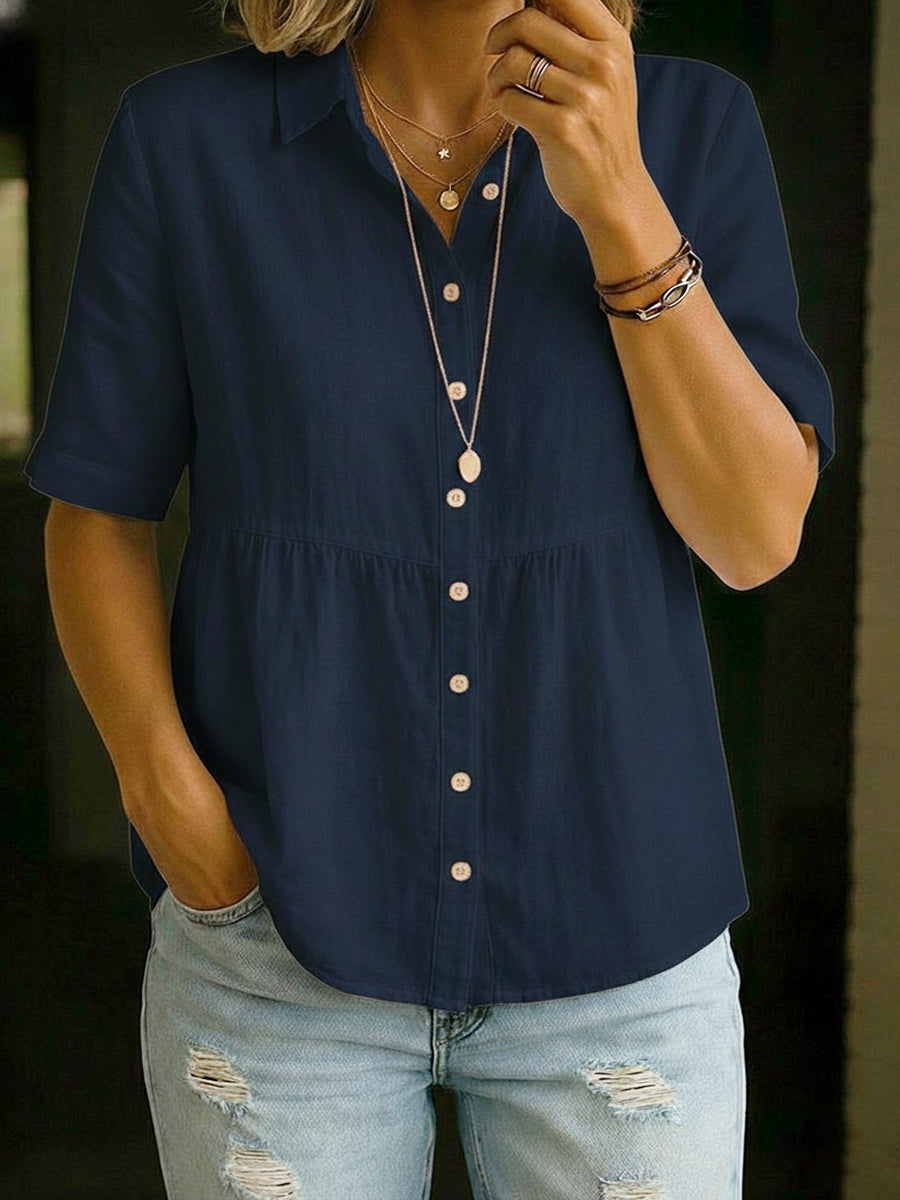 Elin™ | Everyday Linen Blouse