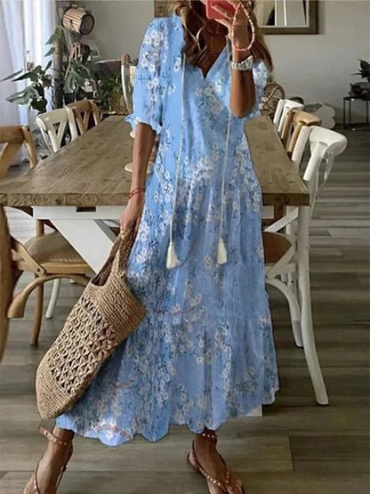 Luna | Casual Boho Style Midi Dress