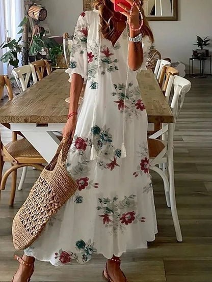 Luna | Casual Boho Style Midi Dress